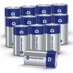 Member's Mark D Alkaline Batteries, 12 pk. - Image 2