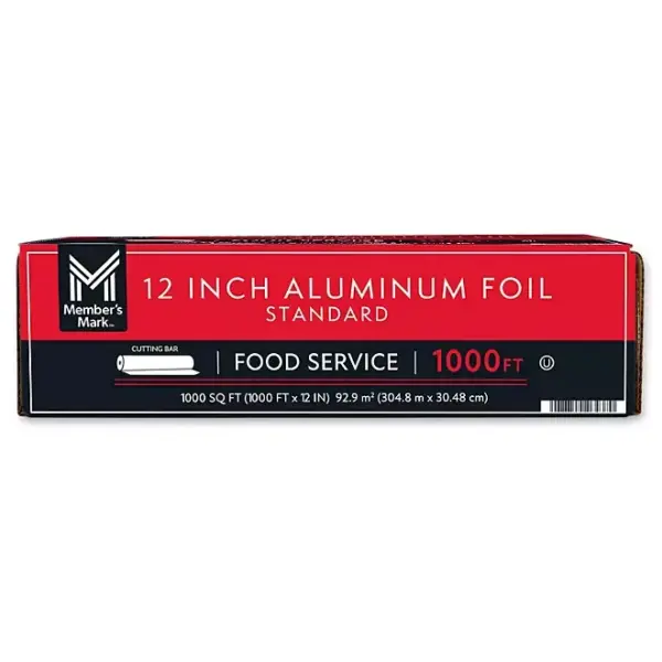 Member's Mark Foodservice Aluminum Foil 12 in. x 1000 ft., 1,000 ft.