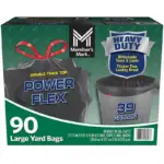 Member's Mark Heavy Duty 39-Gallon Yard Trash Bags, Unscented, 90 ct.