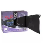 Member's Mark Power Flex 33 Gallon Trash Bags, Lavender, 90 ct. - Image 3