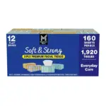Member’s Mark Soft & Strong 2-Ply Premium Facial Tissues 12 Flat Boxes, 160 tissues/box