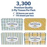 Member's Mark Soft and Strong 2-Ply Facial Tissues 30 boxes., 110 tissues/box - Image 8