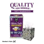 Member's Mark Ultra Soft 3-Ply Facial Tissues, 12 Cube Boxes, 80 tissues/box - Image 2