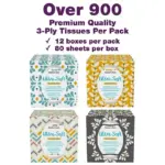 Member's Mark Ultra Soft 3-Ply Facial Tissues, 12 Cube Boxes, 80 tissues/box - Image 8