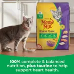 Meow Mix, Original Choice Flavor Adult Dry Cat Food, Heart Healthy & Oral Care Formula, 32 lbs. - Image 4