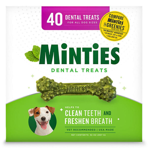 Minties Dental Dog Treats, 40 ct., 32 oz.