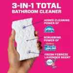 Mr. Clean Magic Eraser 2-in-1 Bathroom Cleaner Sponge, Lavender, 11 ct. - Image 3