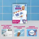 Mr. Clean Magic Eraser 2-in-1 Bathroom Cleaner Sponge, Lavender, 11 ct. - Image 7