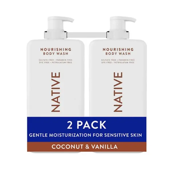 Native Nourishing Body Wash, Coconut & Vanilla, 36 fl. oz., 2 pk.