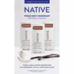 Native Whole Body Aluminum-Free Deodorant, Coconut & Vanilla, 2.3oz., 3pk. - Image 9