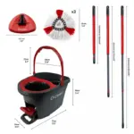 O-Cedar EasyWring Power Microfiber Spin Mop + 2 Refills - Image 3