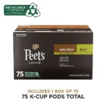 Peet's Coffee Decaf Dark Roast K-Cup Pods, House Blend 75 ct. - Image 7