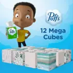Puffs Plus Lotion 2-Ply Facial Tissues 12 Cube Boxes, 72 tissues/box - Image 10
