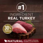 Purina ONE SmartBlend True Instinct Real Turkey & Venison, Adult Dry Dog Food, 40 lbs. - Image 2
