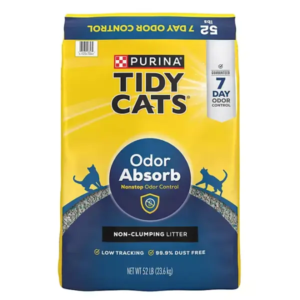Purina Tidy Cats Litter, Natural Clay Product With Deodorizing System, 52 lb. Bag