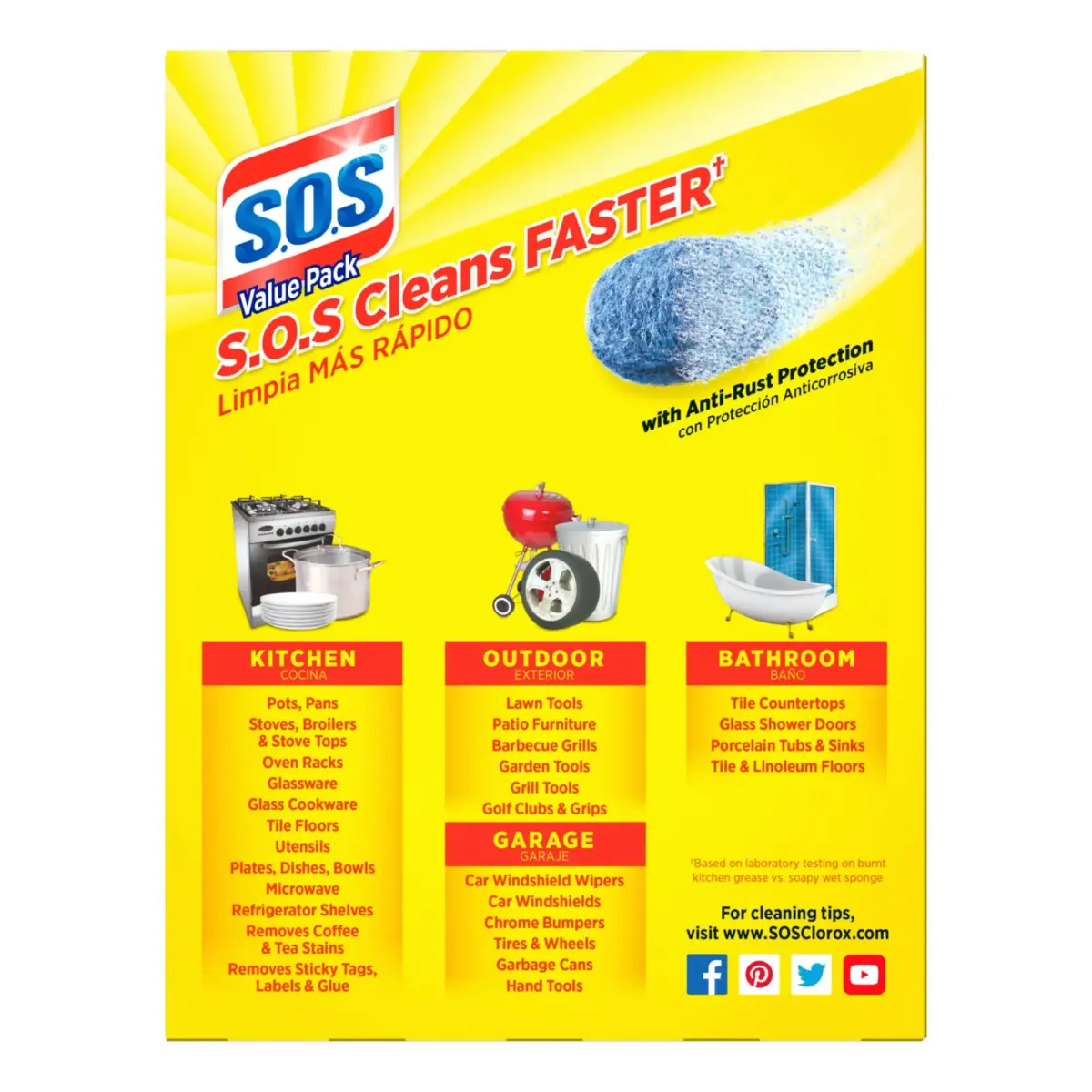 S.O.S. Steel Wool Soap Pads, 50 ct. - Image 4