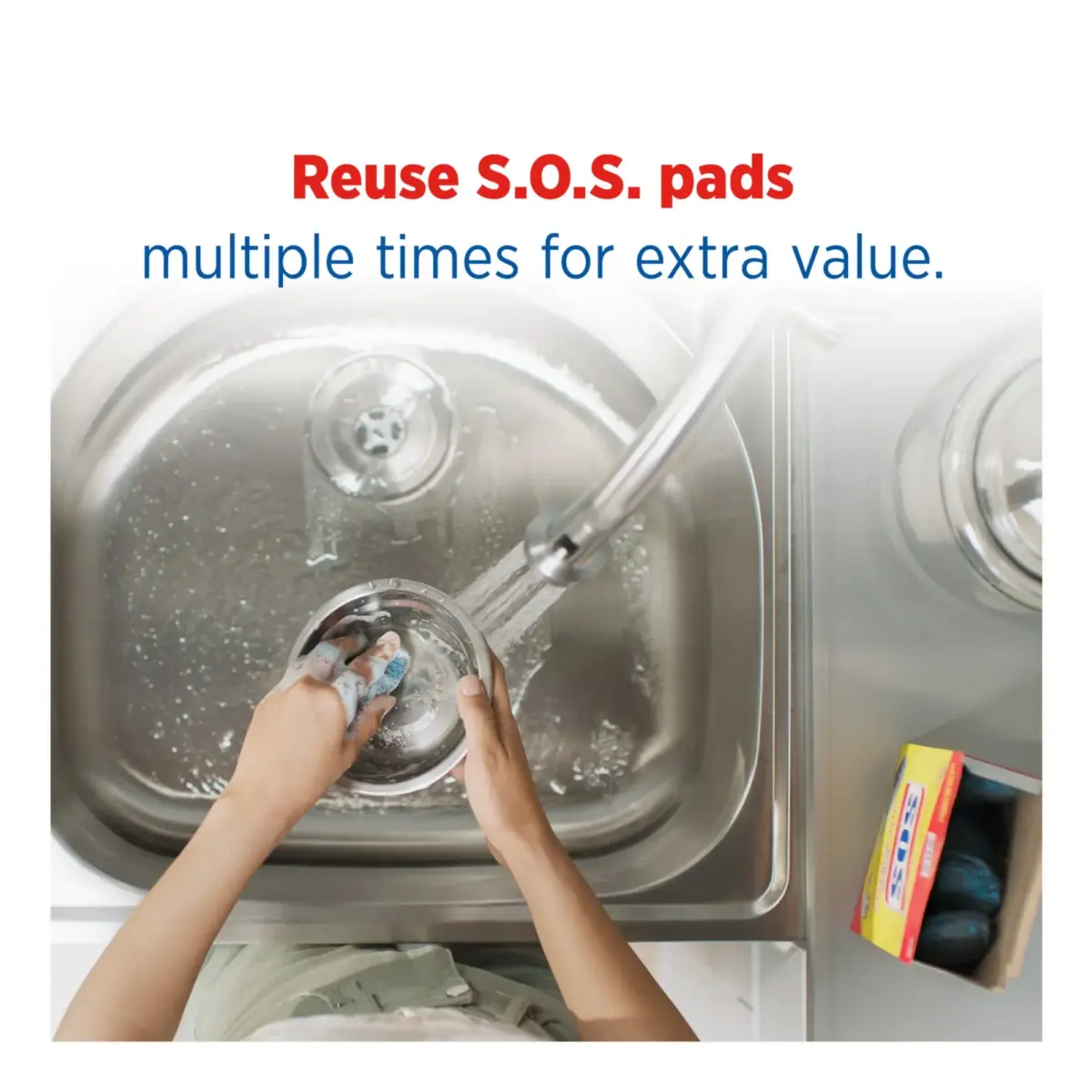 S.O.S. Steel Wool Soap Pads, 50 ct. - Image 8