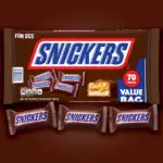 SNICKERS Milk Chocolate Candy Bars, Fun Size, 70 pcs. - Image 9