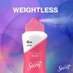 Secret Dry Spray Women's Antiperspirant Deodorant, Vanilla, Wild Rose & Waterlily, 4.1 oz., 3 pk. - Image 5