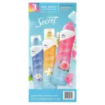 Secret Dry Spray Women's Antiperspirant Deodorant, Vanilla, Wild Rose & Waterlily, 4.1 oz., 3 pk. - Image 9