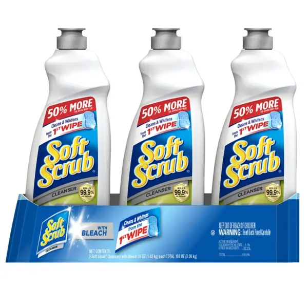 Soft Scrub Bleach Cleanser, 3 pk./36 oz.