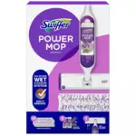 Swiffer PowerMop Multi-Surface Mopping Kit, Lavender, 10 pads + 2 refills