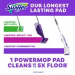 Swiffer PowerMop Multi-Surface Mopping Kit, Lavender, 10 pads + 2 refills - Image 3