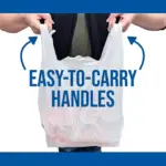 T-Shirt Carry-Out Bags, 11.5" x 6.5" x 22" 1,000 ct. - Image 2