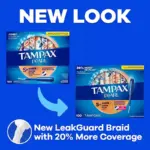 Tampax Pearl Super Plus, LeakGuard Protection, 50 ct., 2 pk. - Image 8