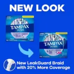 Tampax Pearl with LeakGuard Braid, Light, 50 ct., 2 pk. - Image 8