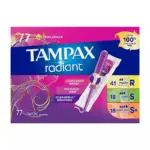 Tampax Radiant Tampons Trio Pack, Unscented, 77 ct. - Image 9