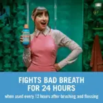 TheraBreath Fresh Breath Alcohol-Free Mouthwash, Mouth Rinse for Adults, Icy Mint, 16 fl oz - Image 3