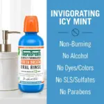 TheraBreath Fresh Breath Alcohol-Free Mouthwash, Mouth Rinse for Adults, Icy Mint, 16 fl oz - Image 5