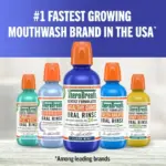 TheraBreath Healthy Gums Mouthwash, Antigingivitis Mouth Rinse for Adults, Clean Mint, 16 fl oz - Image 3