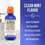 TheraBreath Healthy Gums Mouthwash, Antigingivitis Mouth Rinse for Adults, Clean Mint, 16 fl oz - Image 6