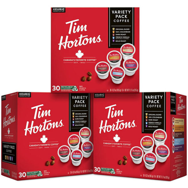 Tim Hortons K-Cup Coffee Pods, Variety Pack, 90 ct.