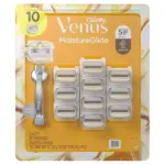 Venus MoistureGlide Women's Razor, 5 Blade, Handle + 10 Cartridges - Image 5