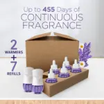 Air Wick Scented Oil Air Freshener Kit, Vanilla & Pink Papaya 2 Warmers +7 Refills - Image 3
