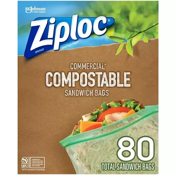 Ziploc Compostable Sandwich Bags, 80 ct.