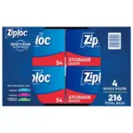 Ziploc Storage Quart Bags with New Stay Open Design, 216 ct. - Image 4