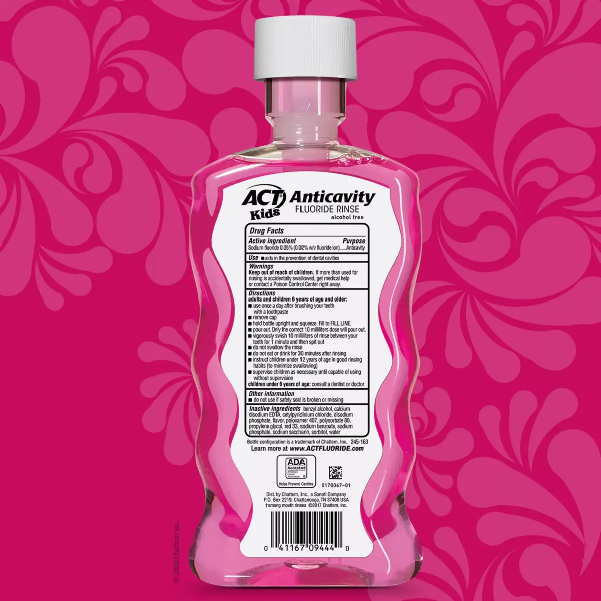 ACT Kids Bubblegum Blowout Anti-Cavity Rinse, 3 ct./16.9 oz. - Image 3
