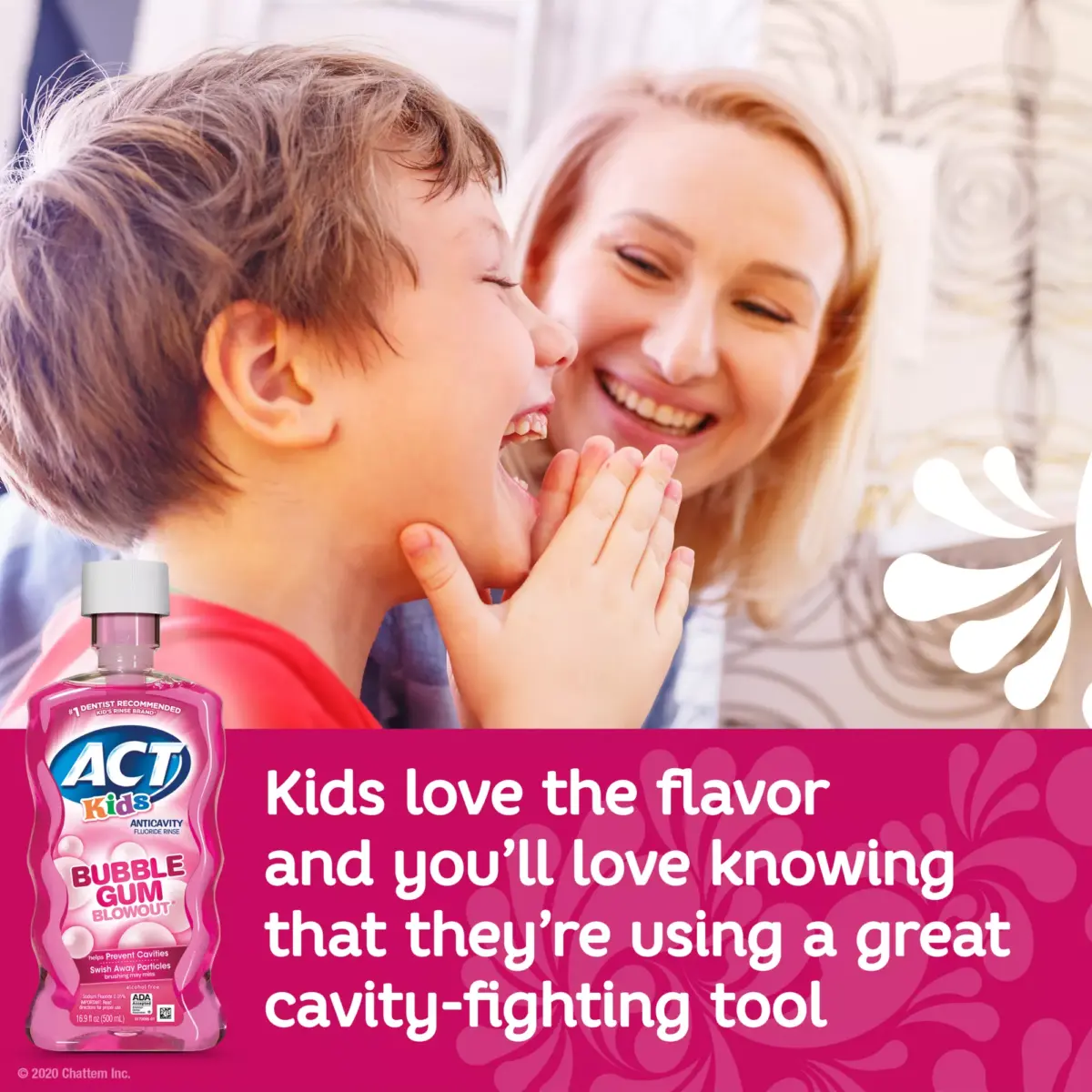 ACT Kids Bubblegum Blowout Anti-Cavity Rinse, 3 ct./16.9 oz. - Image 7