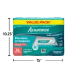 Assurance Unisex Premium Underpad for Adults, XL , Maximum Absorbency (30 Count) - Image 4