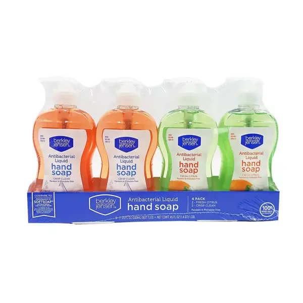 Berkley Jensen Antibacterial Liquid Hand Soap, 4 pk./11.25 fl. oz.