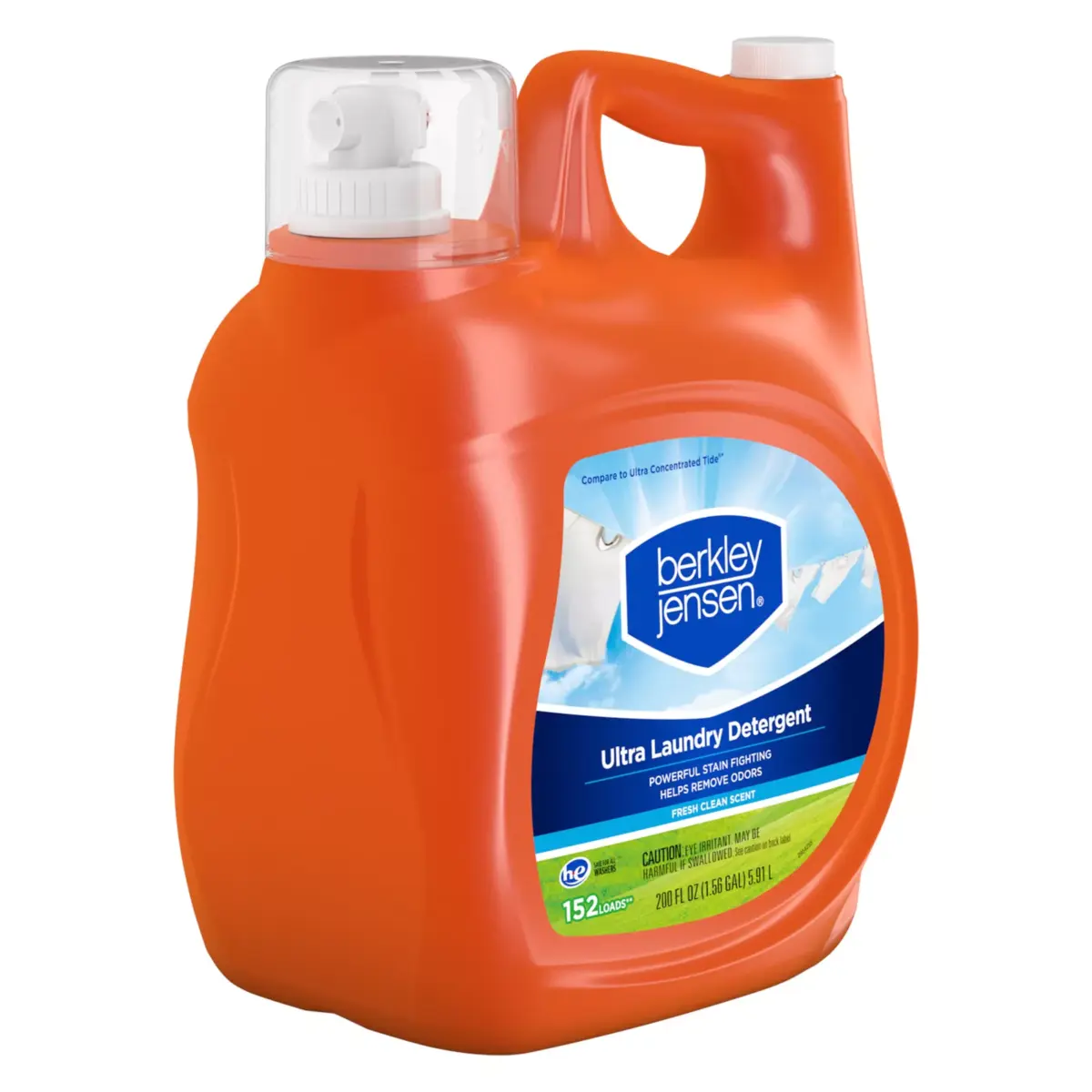 Berkley Jensen Ultra Liquid Laundry Detergent - Fresh Clean Scent, 152 loads/ 200 oz. - Image 2