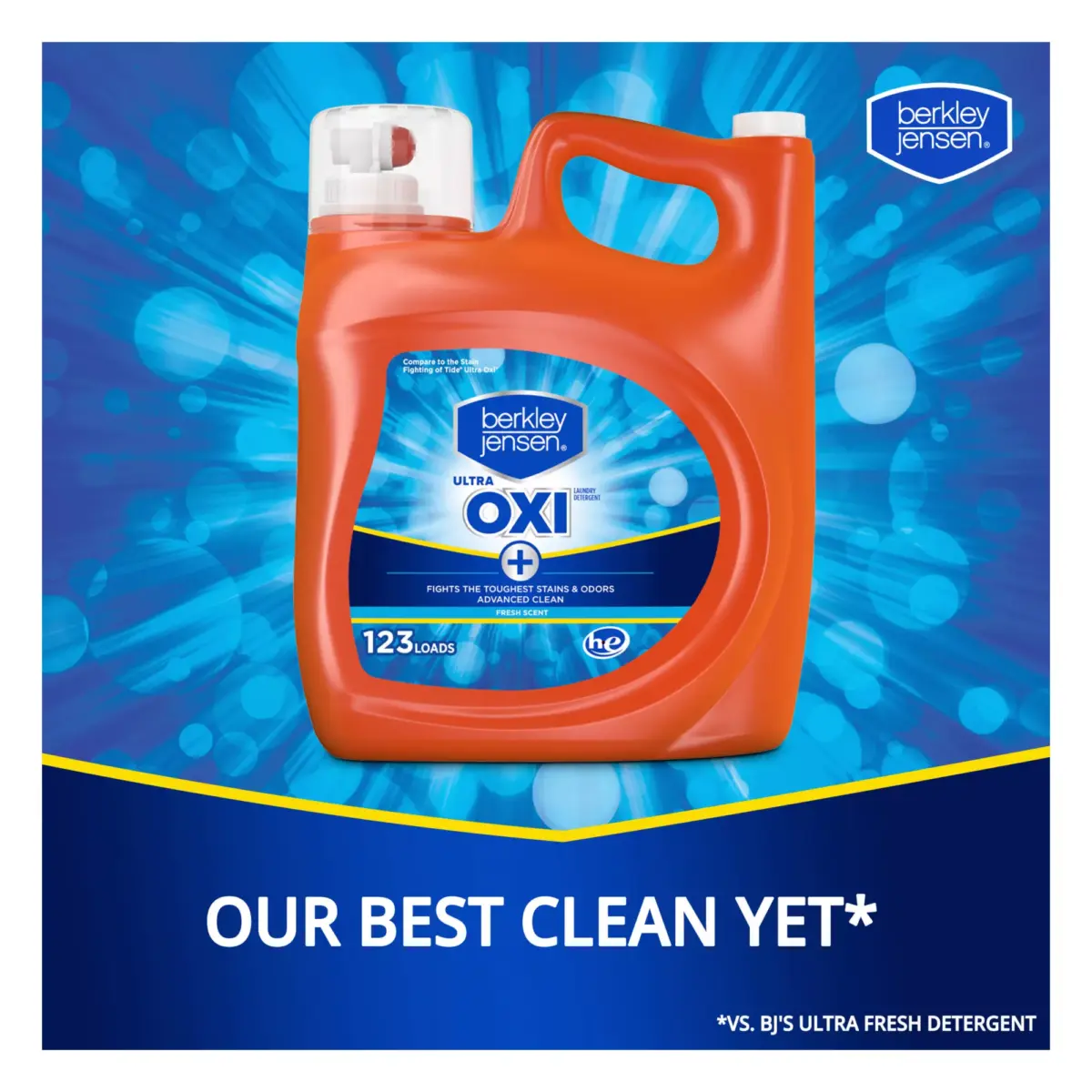Berkley Jensen Ultra Oxi Liquid Laundry Detergent - Fresh Scent, 123 loads/190 oz. - Image 5