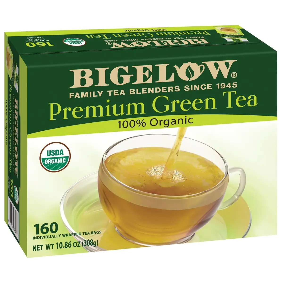 Bigelow Premium Organic Green Tea 160 ct. - Image 1