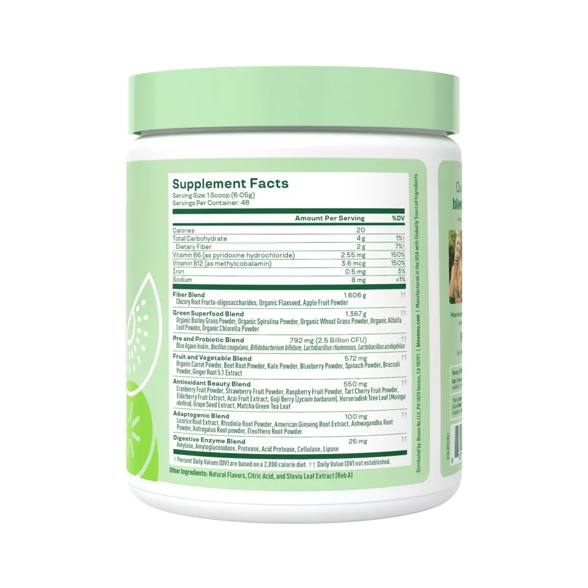 Bloom Nutrition Greens & Superfoods Powder, Strawberry Kiwi, 0.5 lbs. - Image 3