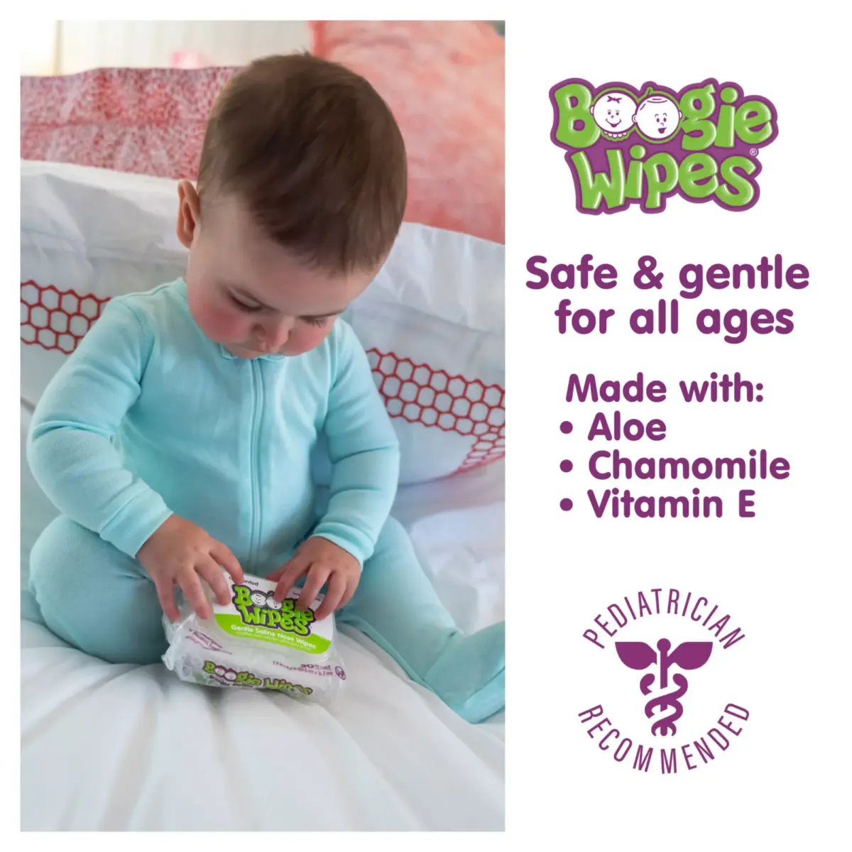 Boogie Wipes Unscented Gentle Nose Wipes, 4 pk./180 ct. - Image 6
