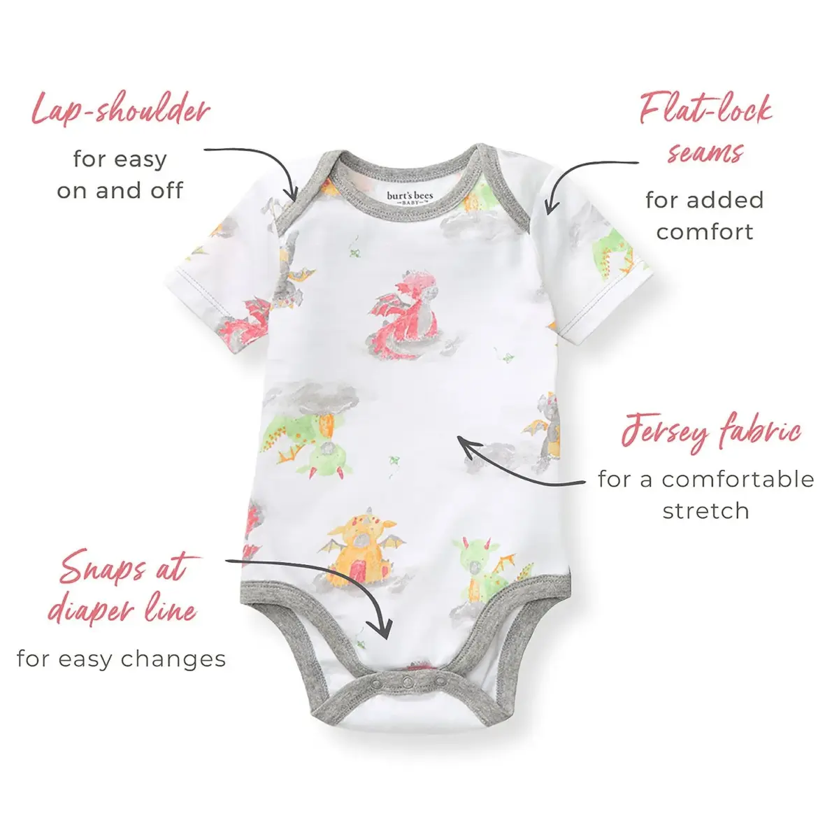 Burt's Bees Baby 4-Piece Playwear Set - Image 3